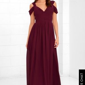 Floor length Lulus bridesmaids dress